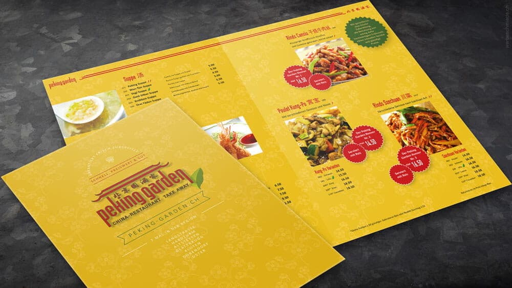 Gestaltung, Menukarte, Point of Sale, Illustration, Restaurant, Gastronomie, Point-of-Sale