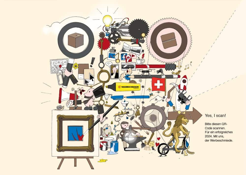 Werbeschmiede Design-custom QR-Code Illustration