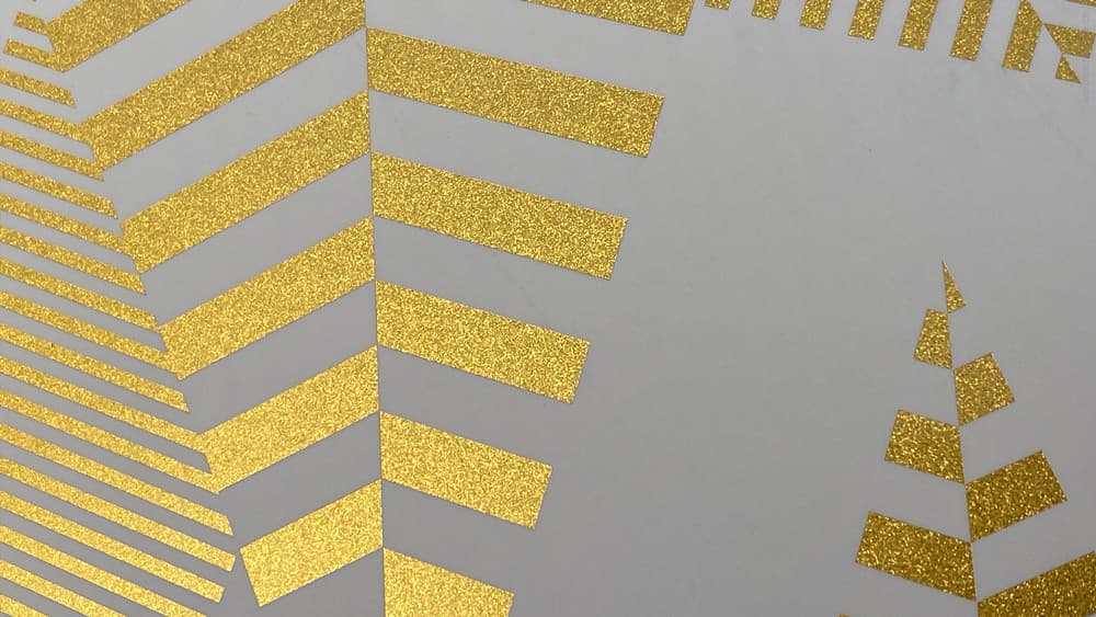 Folie mit Glitzereffekt auf Papier Paper Show Rote Fabrik Zürich